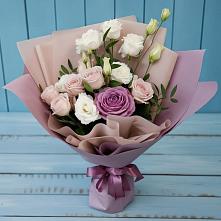 Букет цветов из:  Розы и Лизиантусы #REPLACE_PRED# Севастополе