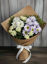 Букет цветов из:  Хризантемы и Розы в Севастополе