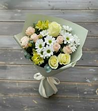 Букет цветов из:  Альстромерии, Розы и Хризантемы #REPLACE_PRED# Севастополе