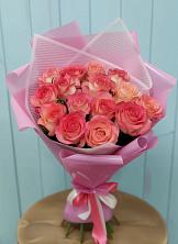 Букет 15 Розовых роз Равель в Севастополе