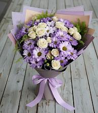 Букет цветов из:  Хризантемы и Розы #REPLACE_PRED# Севастополе